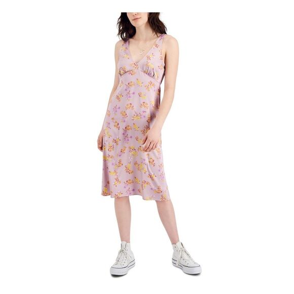 HIPPIE ROSE Womens Pink Adjustable Unlined Pullover Midi Dress M - Picture 1 of 1